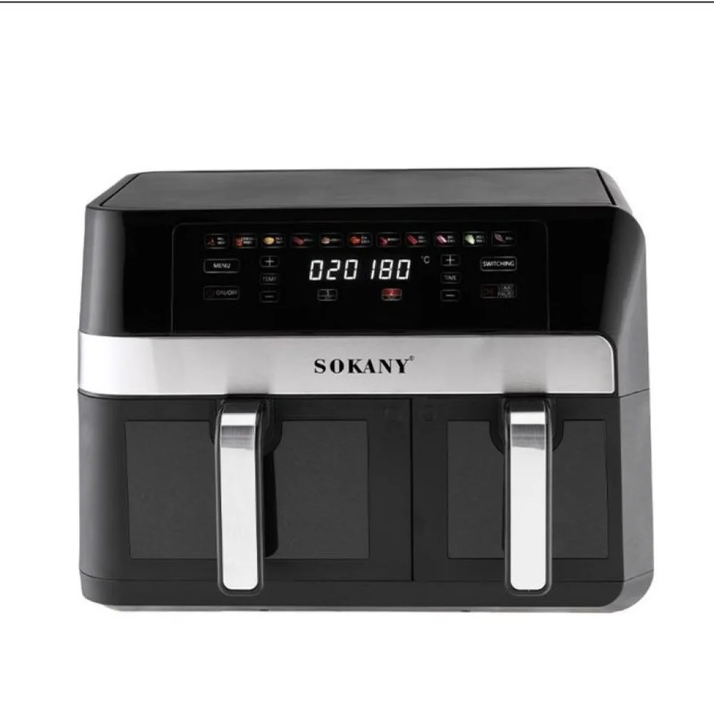 SOKANY SK-10034 Air Fryer Διπλού Κάδου 11L 2800W με Ψηφιακή Οθόνη Αφής